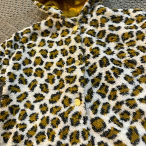 Vintage Handmade Leopard Toweling/Outdoor Hooded Baby Sack ~ 3/6Ml - Picture 10 of 13
